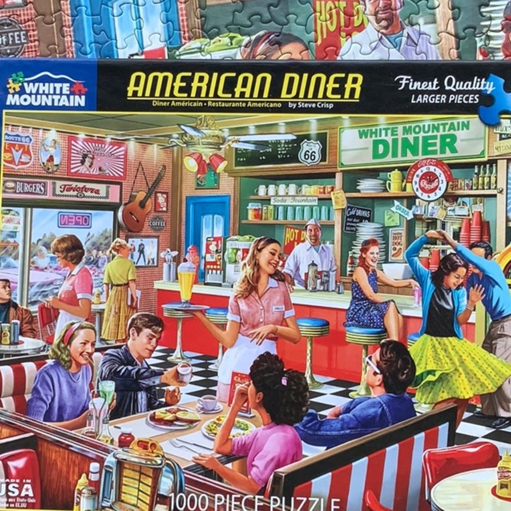 White Mountain “American Diner” 1000 piece puzzle